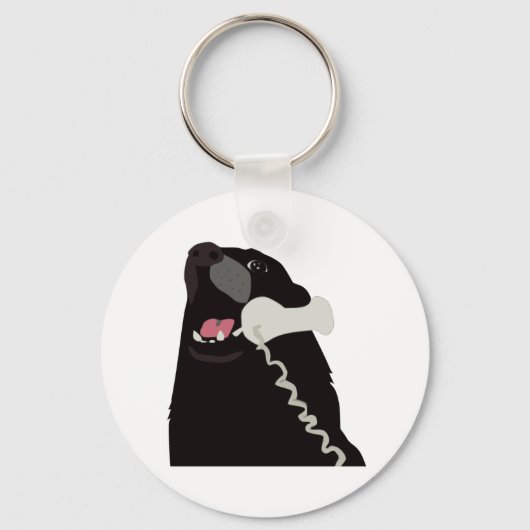 hallo JA DIT IS DOG-telefoon Sleutelhanger (Voorkant)
