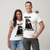 hallo JA DIT IS DOG-telefoon T-shirt (Unisex)