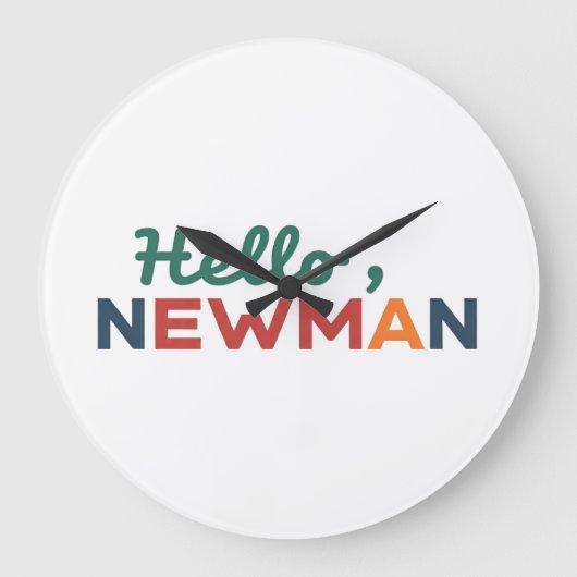 hallo "Ja, Newman." Grote Klok (Voorkant)