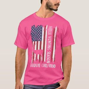 Hallo Jachtseizoen Afscheid Vriendin Funny Hunt T-shirt