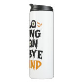 Hallo Jachtseizoen Vaarwel Echtgenoot Grappig Grie Thermosbeker (Geroteerd rechts)