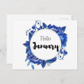 hallo januari briefkaart (Voorkant / Achterkant)