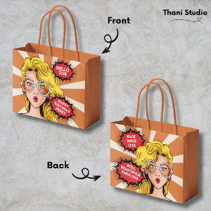 Hallo jaren '30 Vrouw Retro jaren '90 Leuke Verja Groot Cadeauzakje