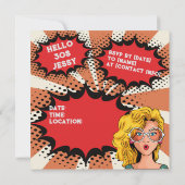 Hallo jaren '30 Vrouw  Retro jaren '90 Leuke Verja Kaart (Achterkant)