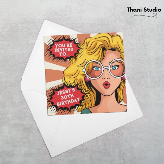 Hallo jaren '30 Vrouw  Retro jaren '90 Leuke Verja Kaart