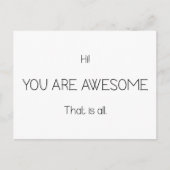 Hallo Je bent Geweldige dat je allemaal  kleuren h Briefkaart (Voorkant)