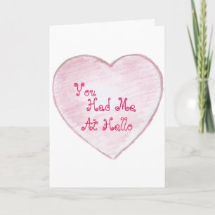 Hallo Je had me van Paper Heart Feestdagen Kaart