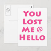 Hallo Je had mij @ Briefkaart (Voorkant / Achterkant)