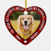 Hallo Je was mijn favoriet Keramisch Ornament (Voorkant)