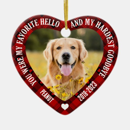 Hallo Je was mijn favoriet Keramisch Ornament (Voorkant)