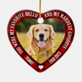 Hallo Je was mijn favoriet Keramisch Ornament (Achterkant)