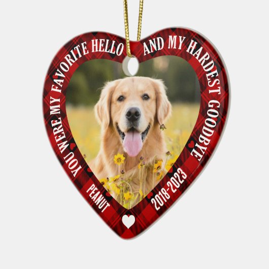 Hallo Je was mijn favoriet Keramisch Ornament (Links)