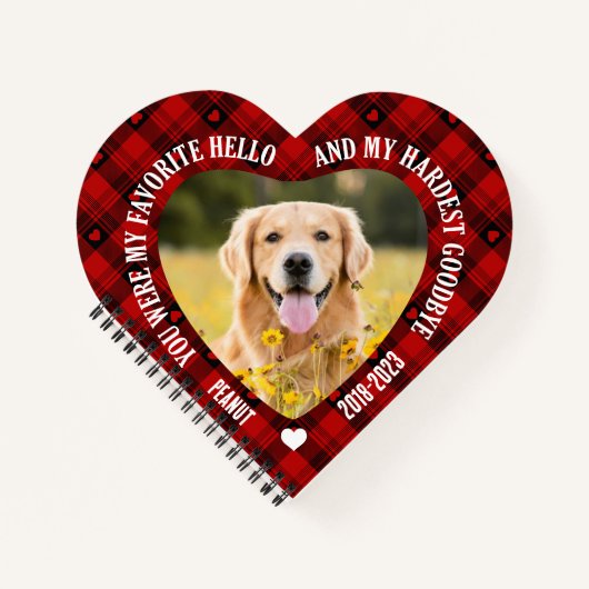 Hallo Je was mijn favoriet Notitieboek (Voorkant)