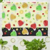 hallo Jello Dishtowel - op Geel Theedoek (Gevouwen)