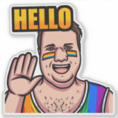 Hallo JoeMLyman Sticker (Voorkant)