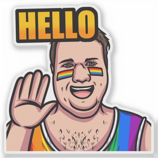 Hallo JoeMLyman Sticker (Voorkant)