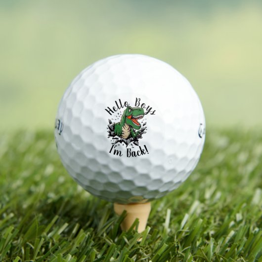 Hallo jongens, ik ben terug Dino Golfballen - Call (Insitu Shirt)