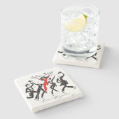 Hallo, jongens stenen onderzetter (Zijkant)