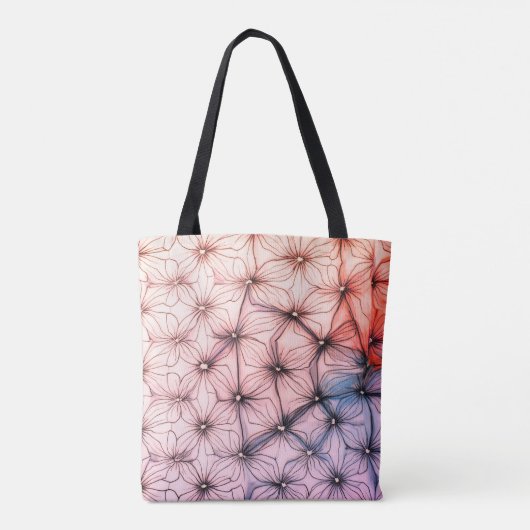 Hallo Jou. Stijlvolle moderne kleurrijke Canvas ta Tote Bag (Achterkant)