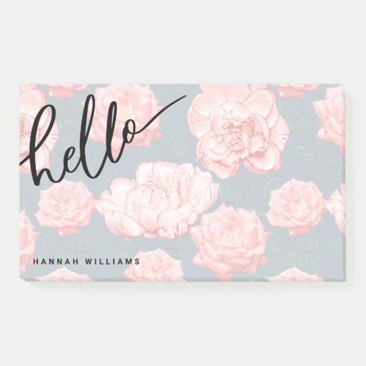 hallo Jouw namen notities toevoegen Post-it® Notes (Voorkant)