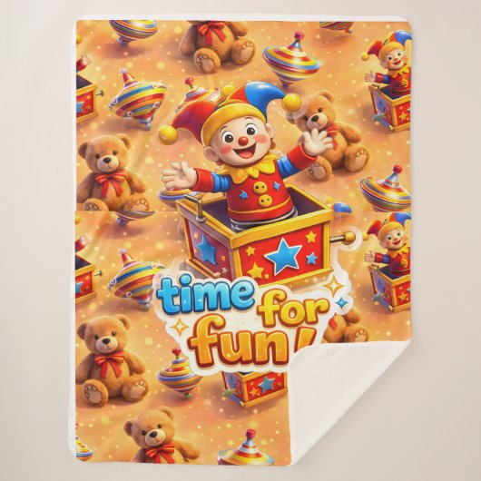 Hallo Joy Jester premium Sherpa Deken (Voorkant)