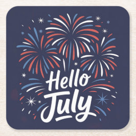 Hallo Juli Vuurwerk Onderzetter Set