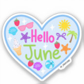 Hallo juni sticker (Voorkant)