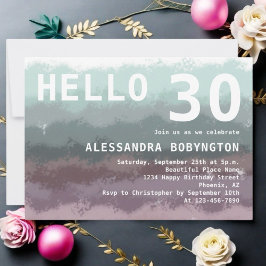 Hallo Jura 30 jarige ombre blauwgroen paarse wit Kaart