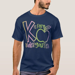 hallo K is voor kinderen Kinder leraren terug naar T-shirt