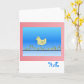 hallo kaart (Gele Bloem)