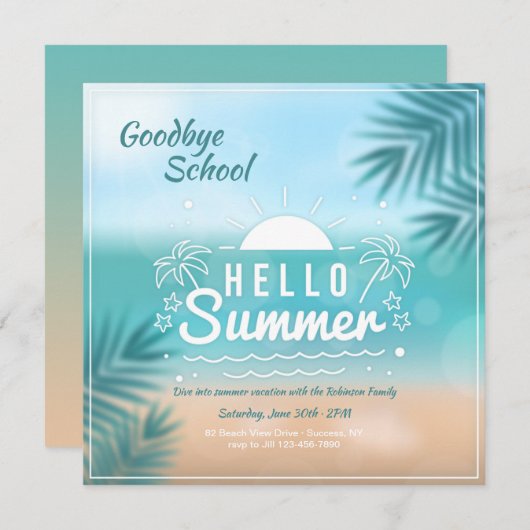 hallo kaart (Voorkant / Achterkant)