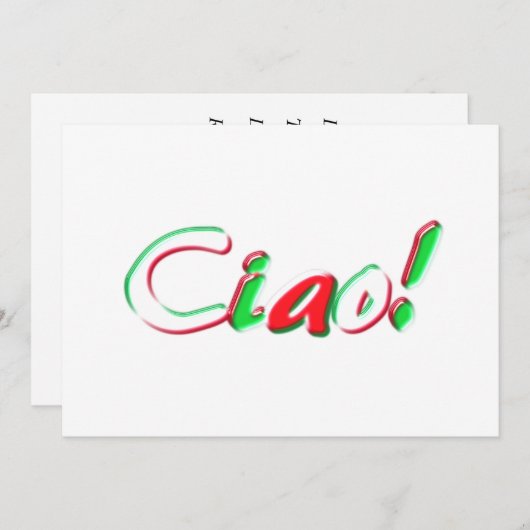 hallo kaart (Voorkant / Achterkant)