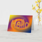 hallo kaart (Gele Bloem)