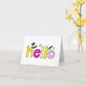 hallo kaart (Gele Bloem)