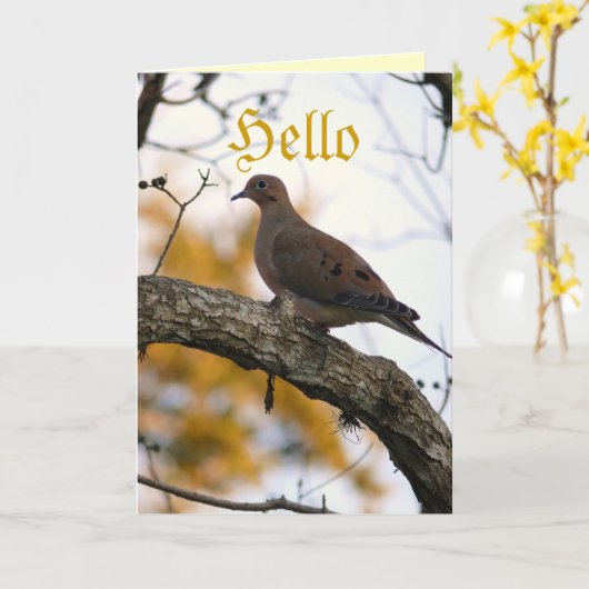 hallo kaart (Gele Bloem)