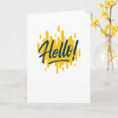 hallo kaart (Gele Bloem)