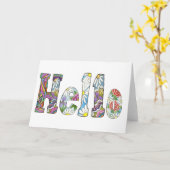 hallo kaart (Gele Bloem)