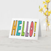 Hallo! Kaart (Gele Bloem)