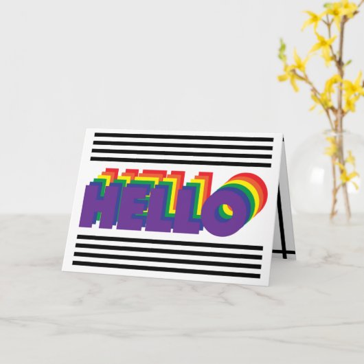 hallo kaart (Gele Bloem)