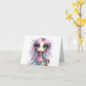 Hallo Kaart grillige dachshund (Gele Bloem)