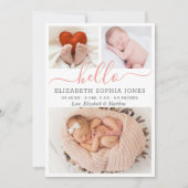 hallo Kaarten van de Aankondiging van de geboorte  (Voorkant)