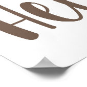 hallo kalligrafiesveer welkomstwoord poster (Hoek)