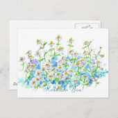 Hallo Kamille Daisy Garden Briefkaart (Voorkant / Achterkant)