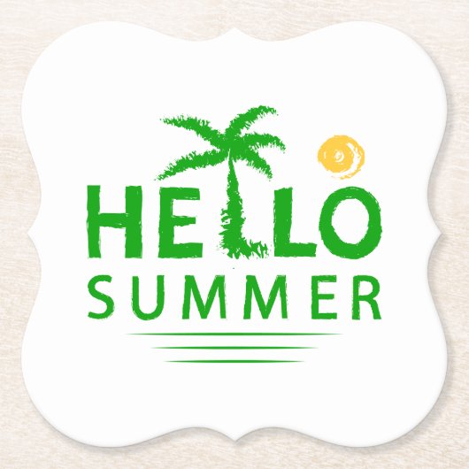 hallo kartonnen onderzetters (Voorkant)