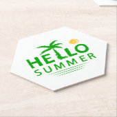 hallo kartonnen onderzetters (Schuin)