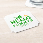 hallo kartonnen onderzetters (Gekanteld)