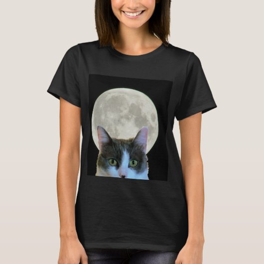 Hallo Kat en de Full Moon T-shirt (Voorkant)