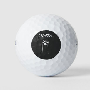 Hallo Kat Golf Cute Cartoon Ontwerp Golfballen