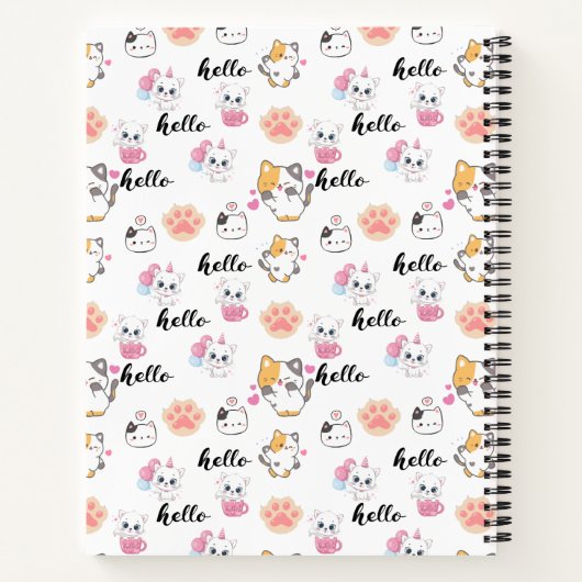 hallo kat notitieboek (Achterkant)