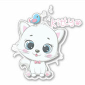 hallo Kat Sticker (Voorkant)